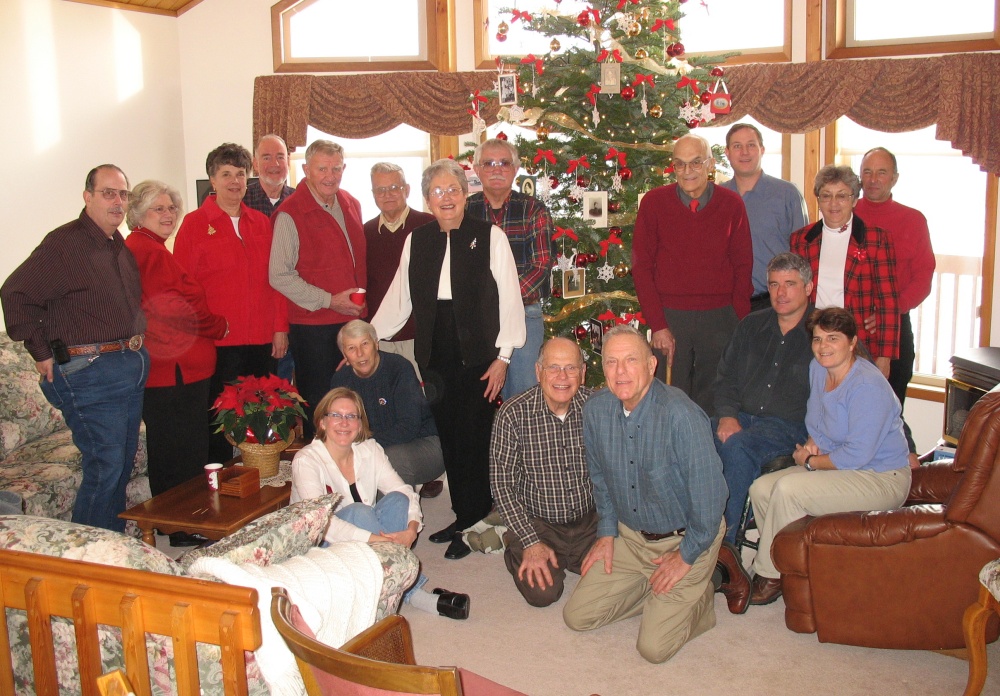 Picture of people at Christmas party